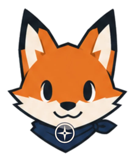 Fox logo face